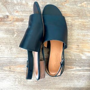 Madewell Black Leather Sandals